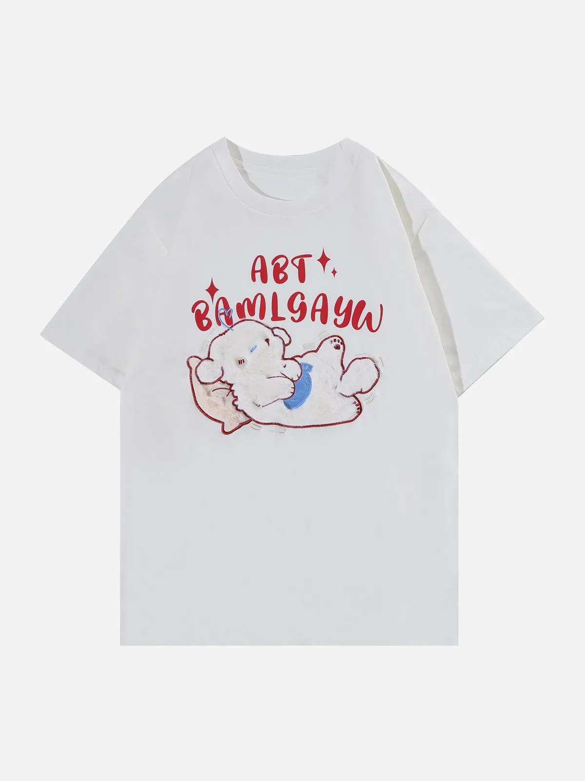 AlanBalen® - Bear Graphic Flocking Tee