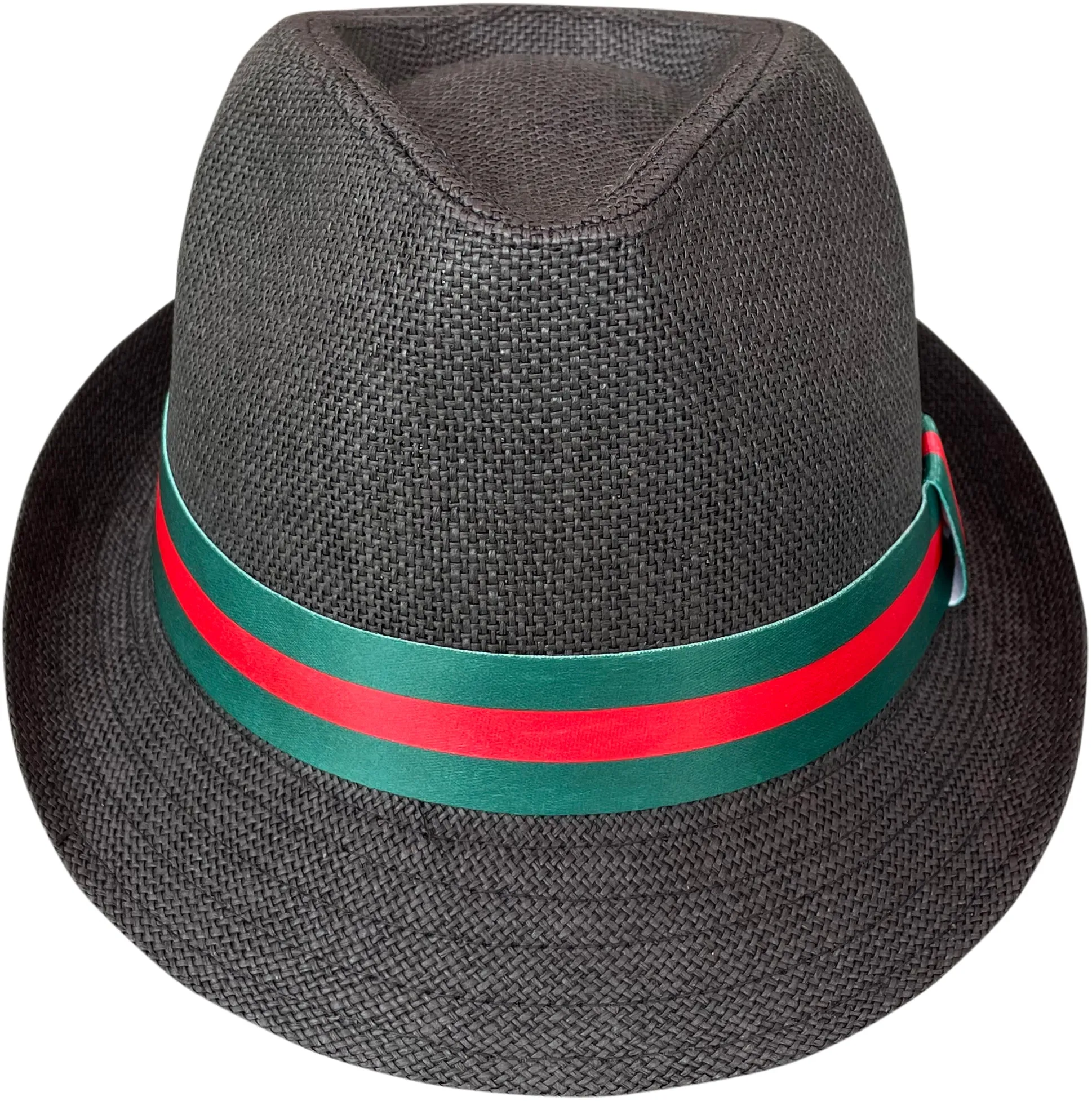 Black Fedora Red Green Band For Men & Women