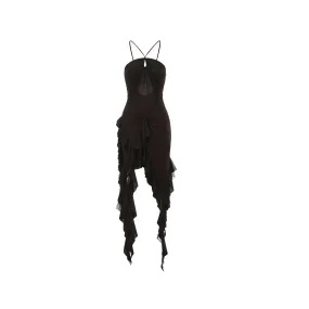 Black Knit Camisole Dress