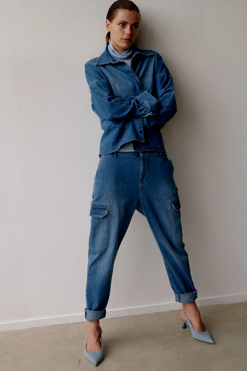 BLOUSE (W24Z678) BLUE