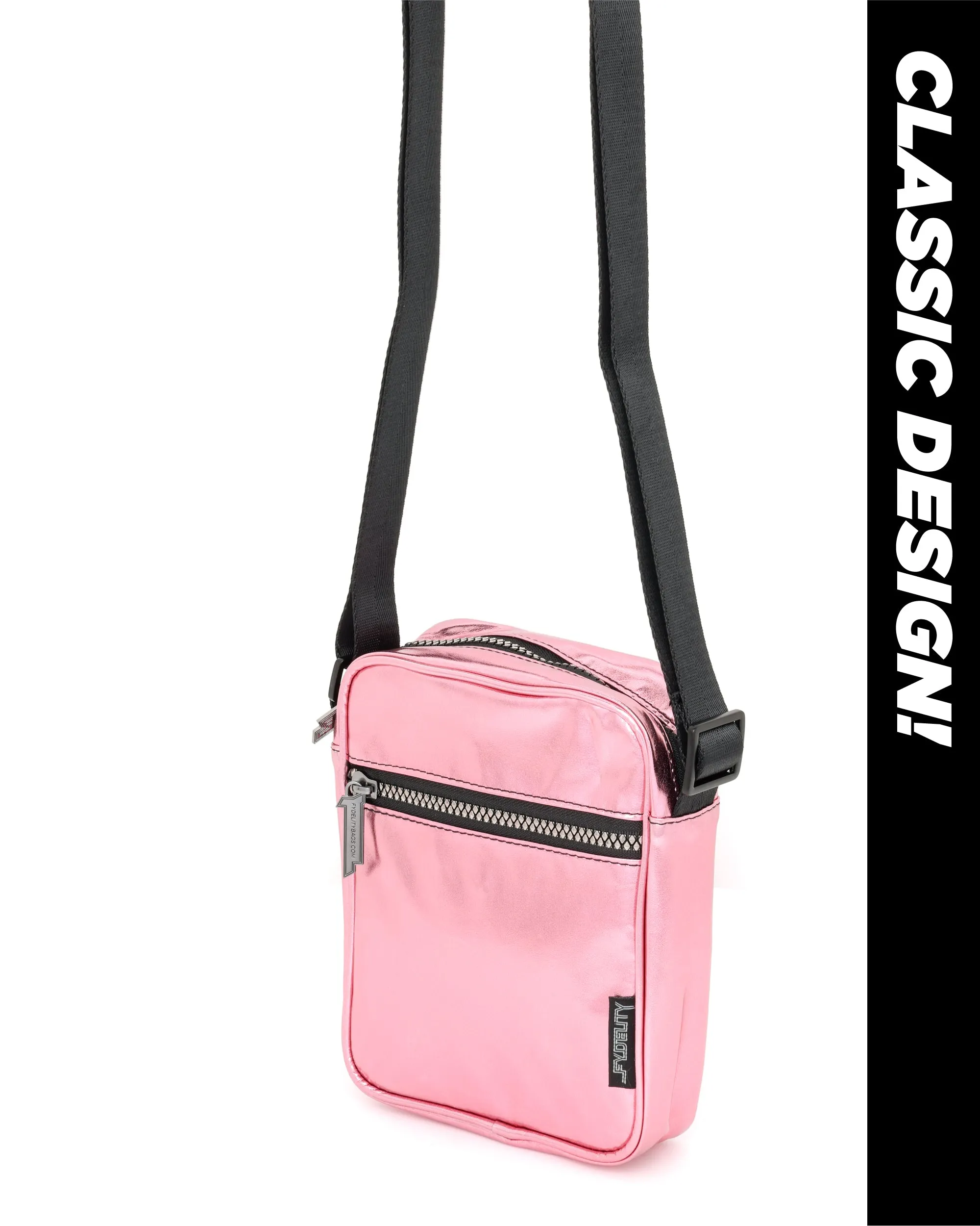 Brick Bag | Crossbody | Metallic Pink
