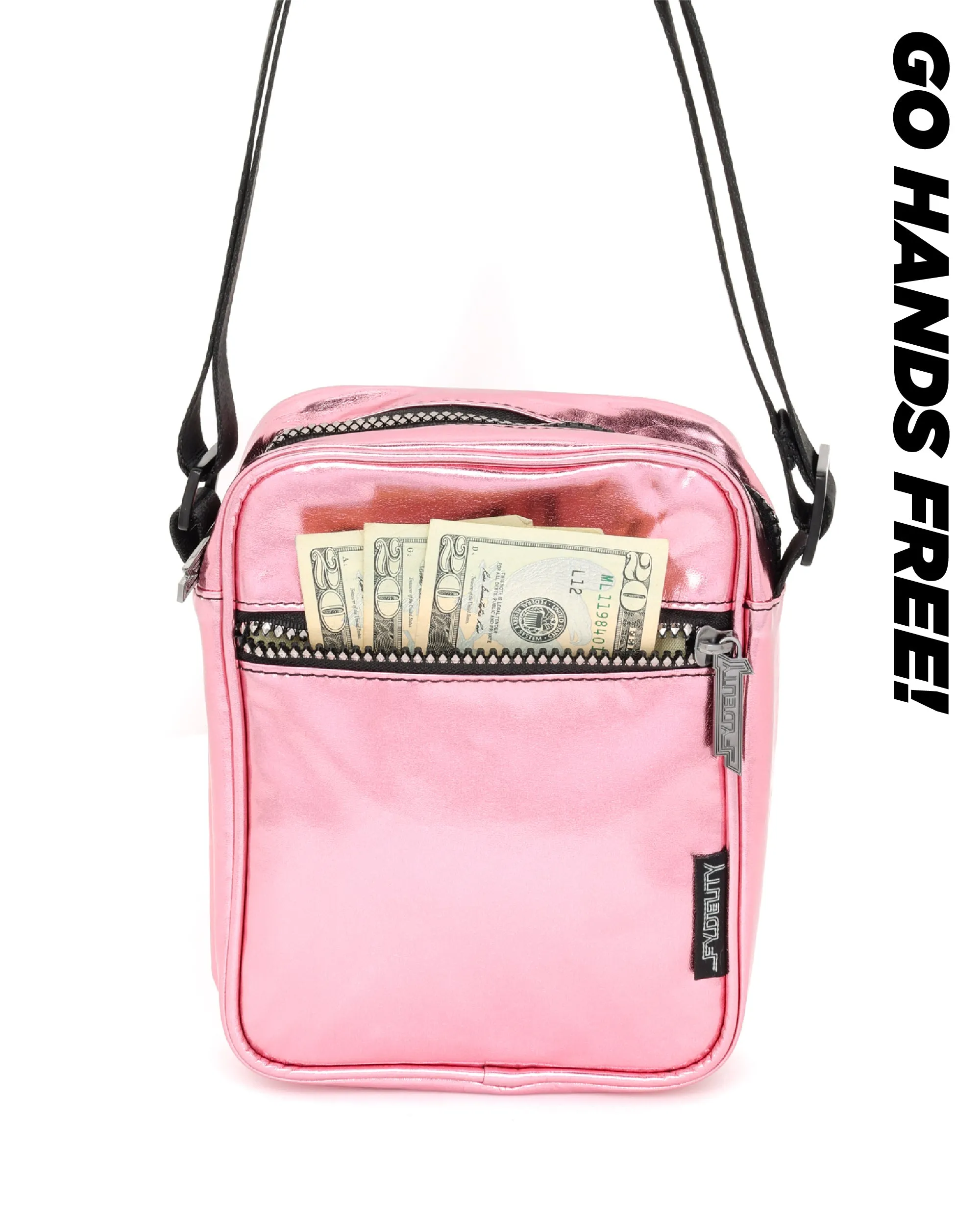 Brick Bag | Crossbody | Metallic Pink