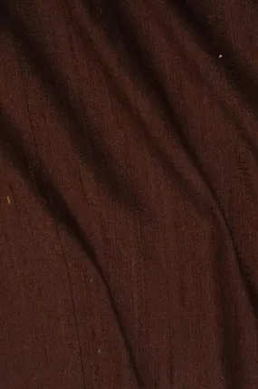 Brown Dupioni Silk Fabric