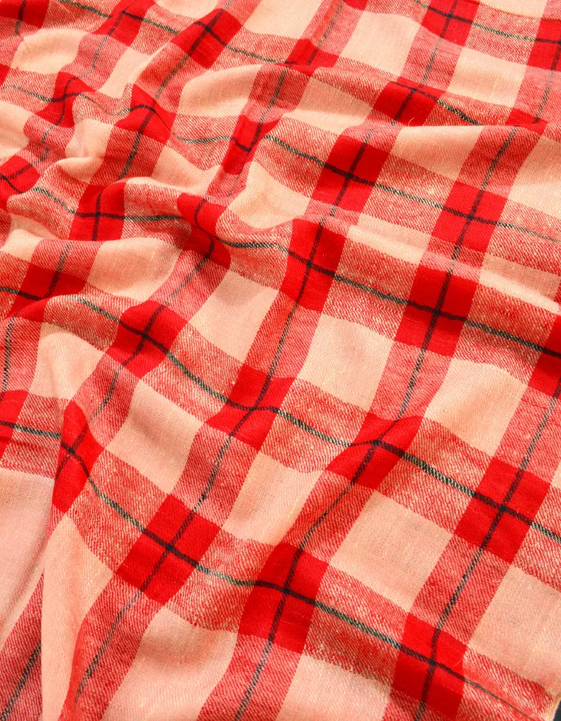 Check Pattern Pashmina Stole 5961