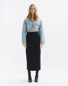 Cropped denim jacket