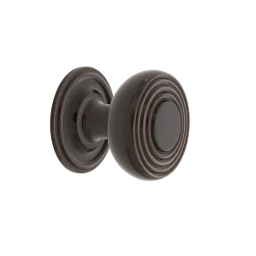 Deco Brass 1 3/8" Cabinet Knob with Classic Rose in Timeless Bronze