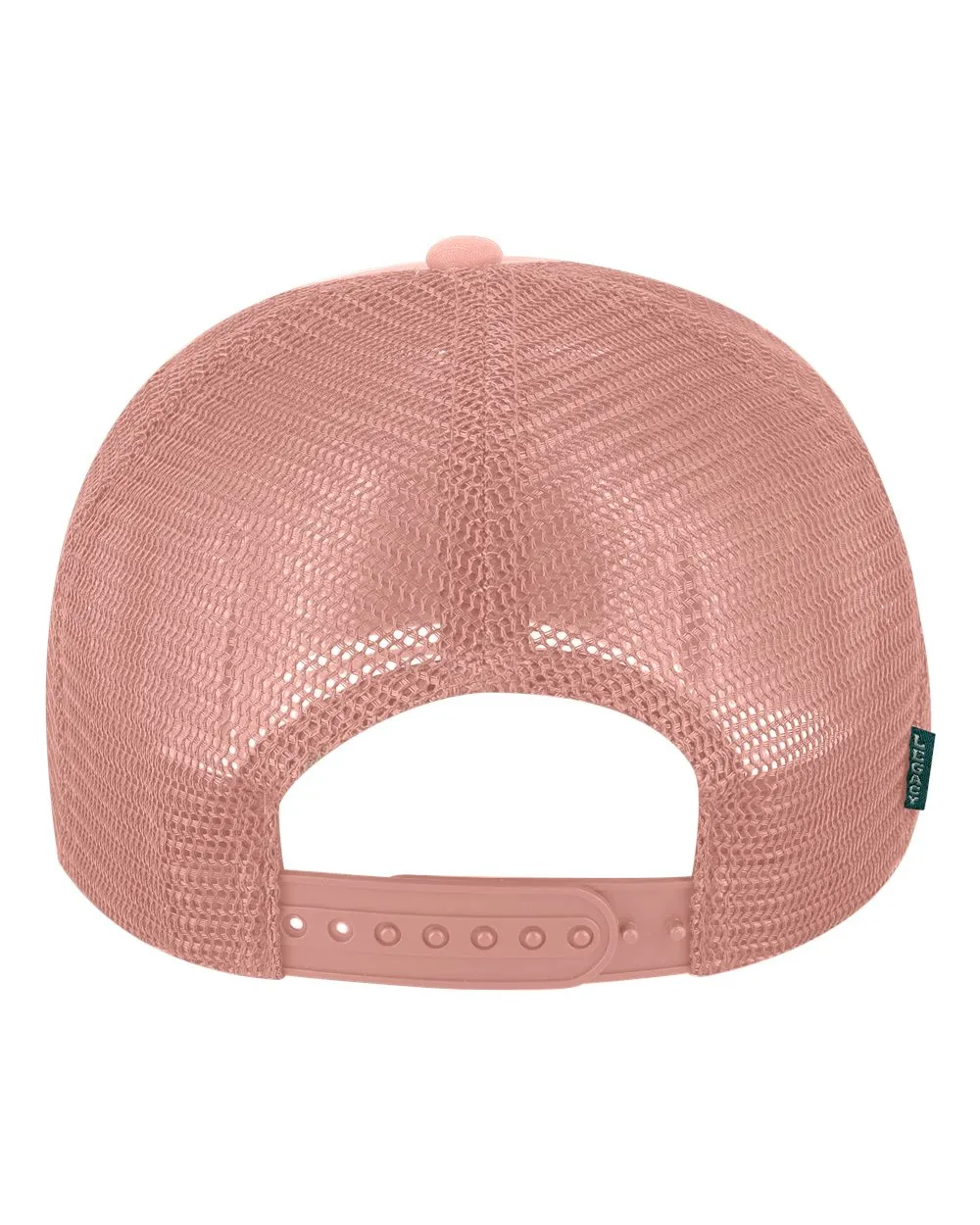 Dusty Rose Pink Trucker Hat with Coffee Embroidery