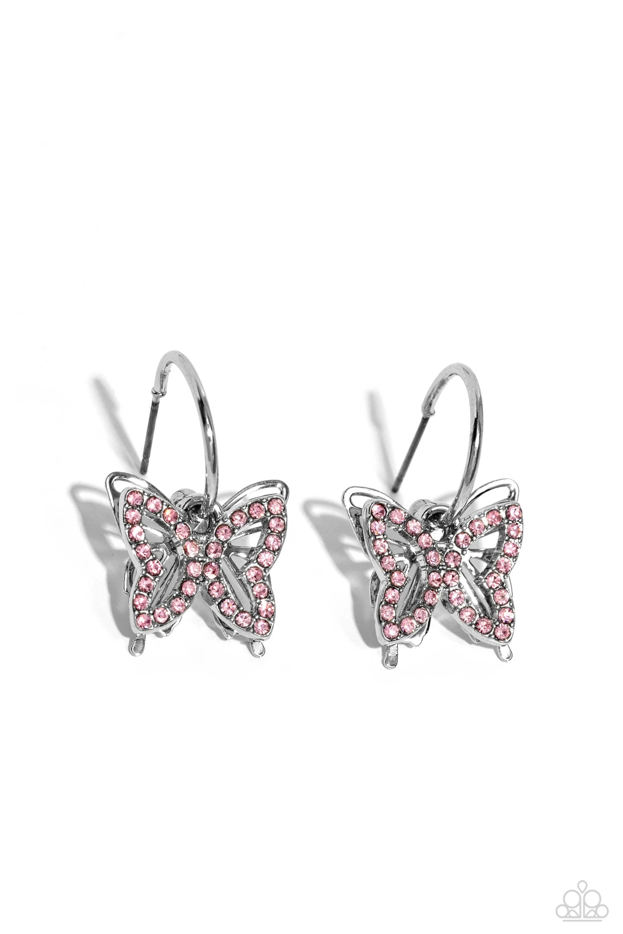 Earrings Lyrical Layers - Pink MINI E248
