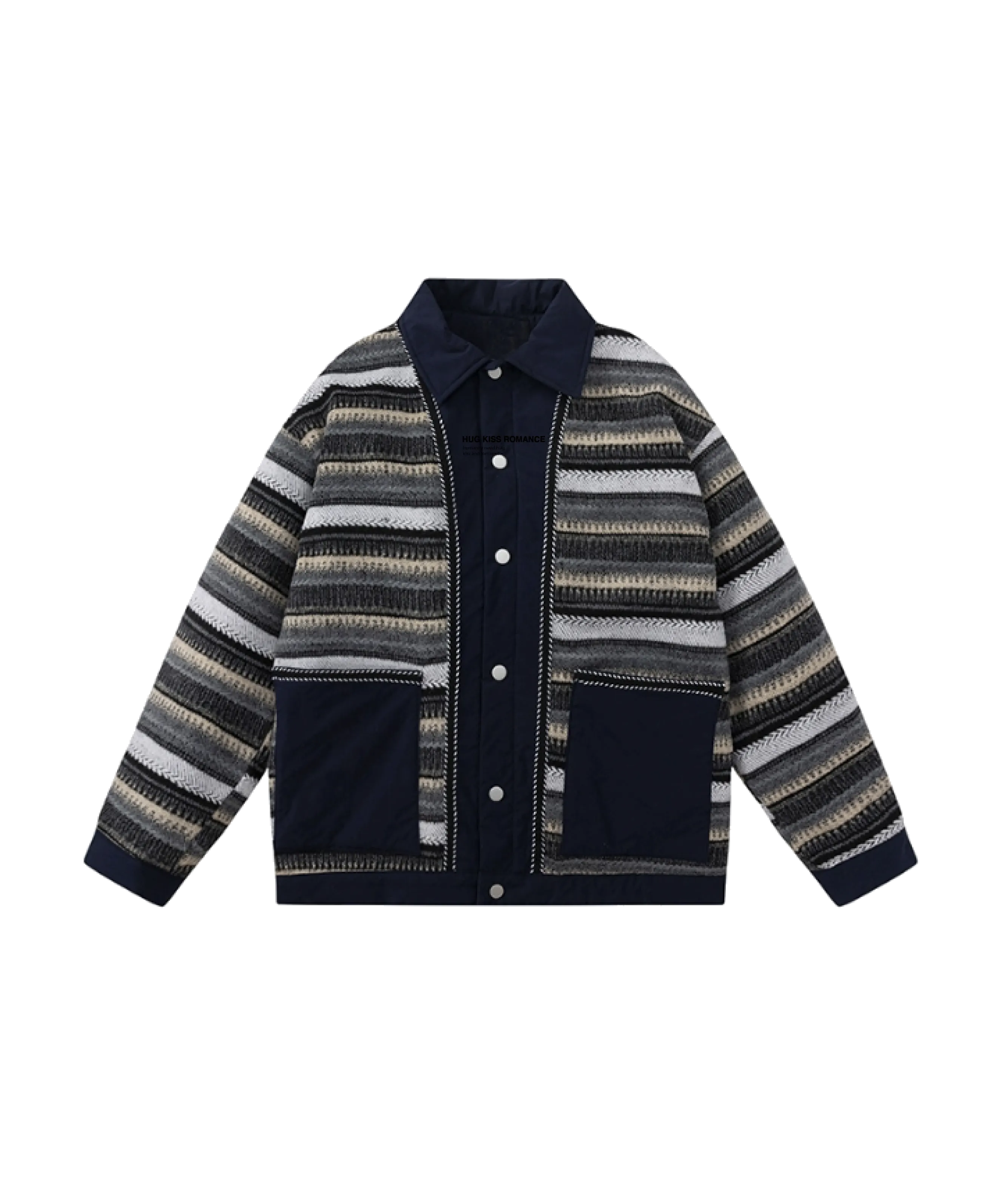 Exotic Pattern Inner Down Coat