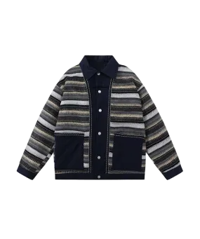 Exotic Pattern Inner Down Coat