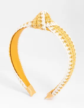 Fabric Crochet Knotted Headband