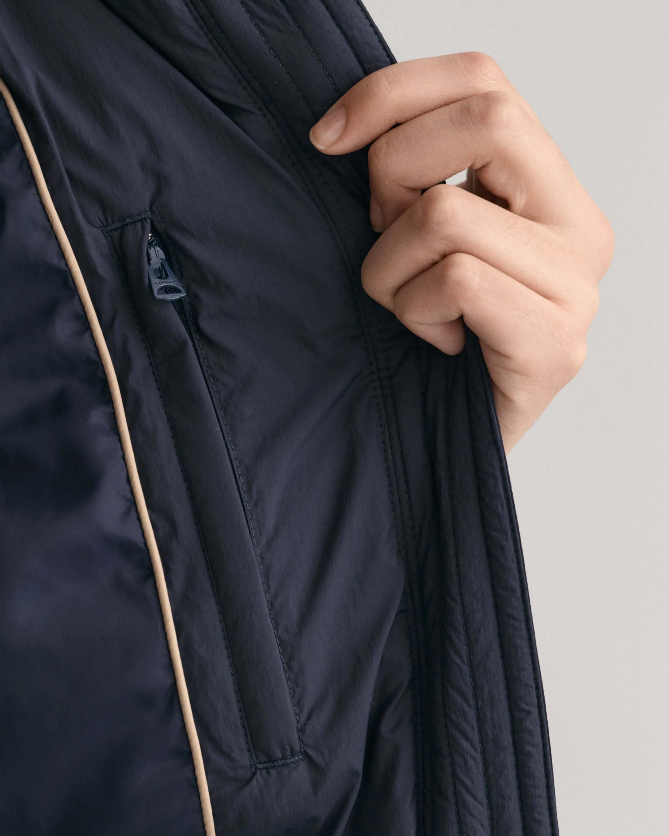 Full Length Down Coat - Evening Blue