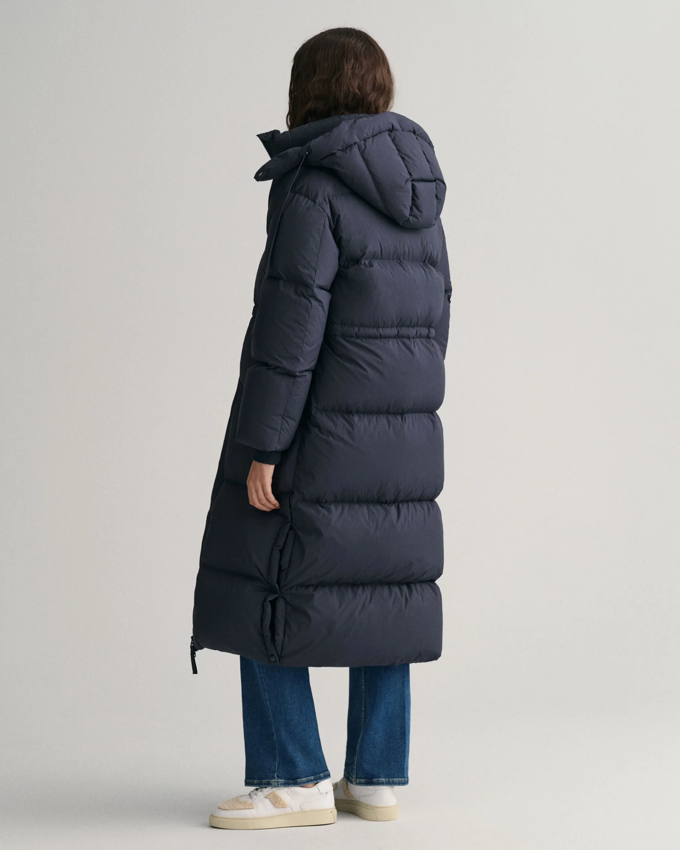 Full Length Down Coat - Evening Blue