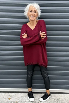 Harper Knitted Jumper Berry