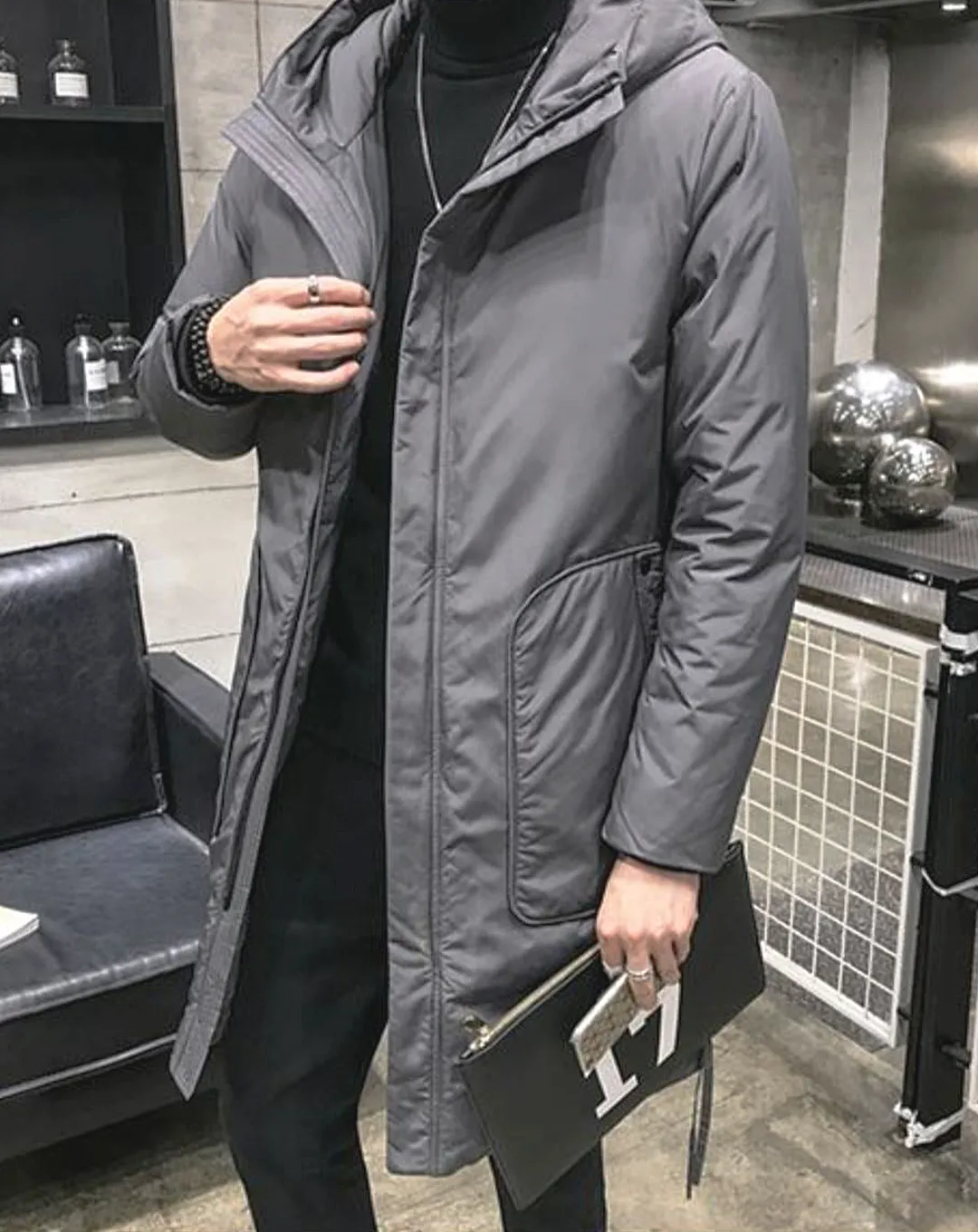 ♂Hooded Down Coat