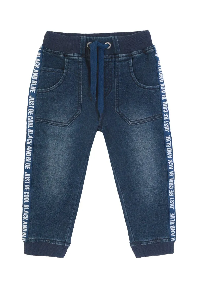 Jeans Style  Bebé Denim azul Black and Blue