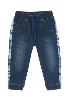 Jeans Style  Bebé Denim azul Black and Blue