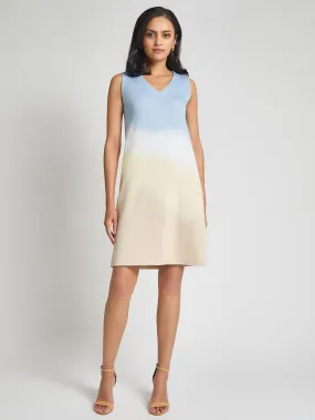 Landscape Pattern Soft Knit Dress - Modern Fit