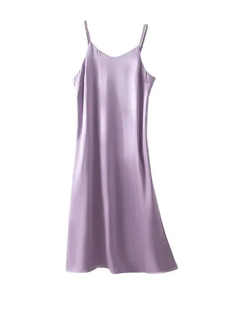 Long Spaghetti Strap Slip