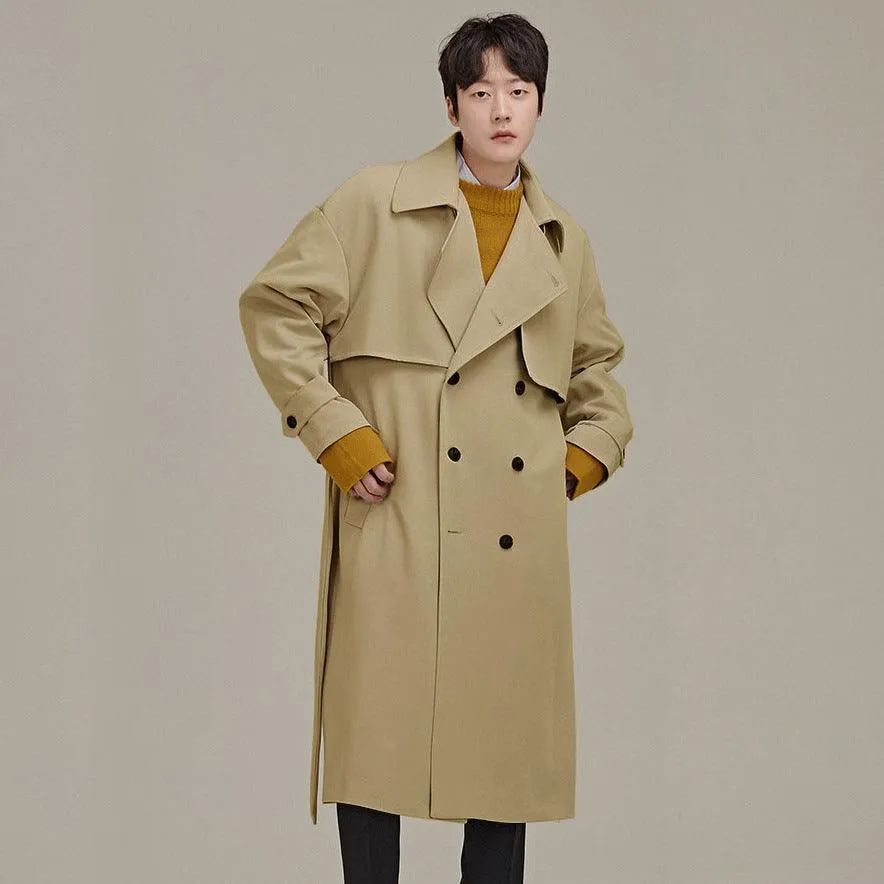Men's Double Breasted Trench Coat