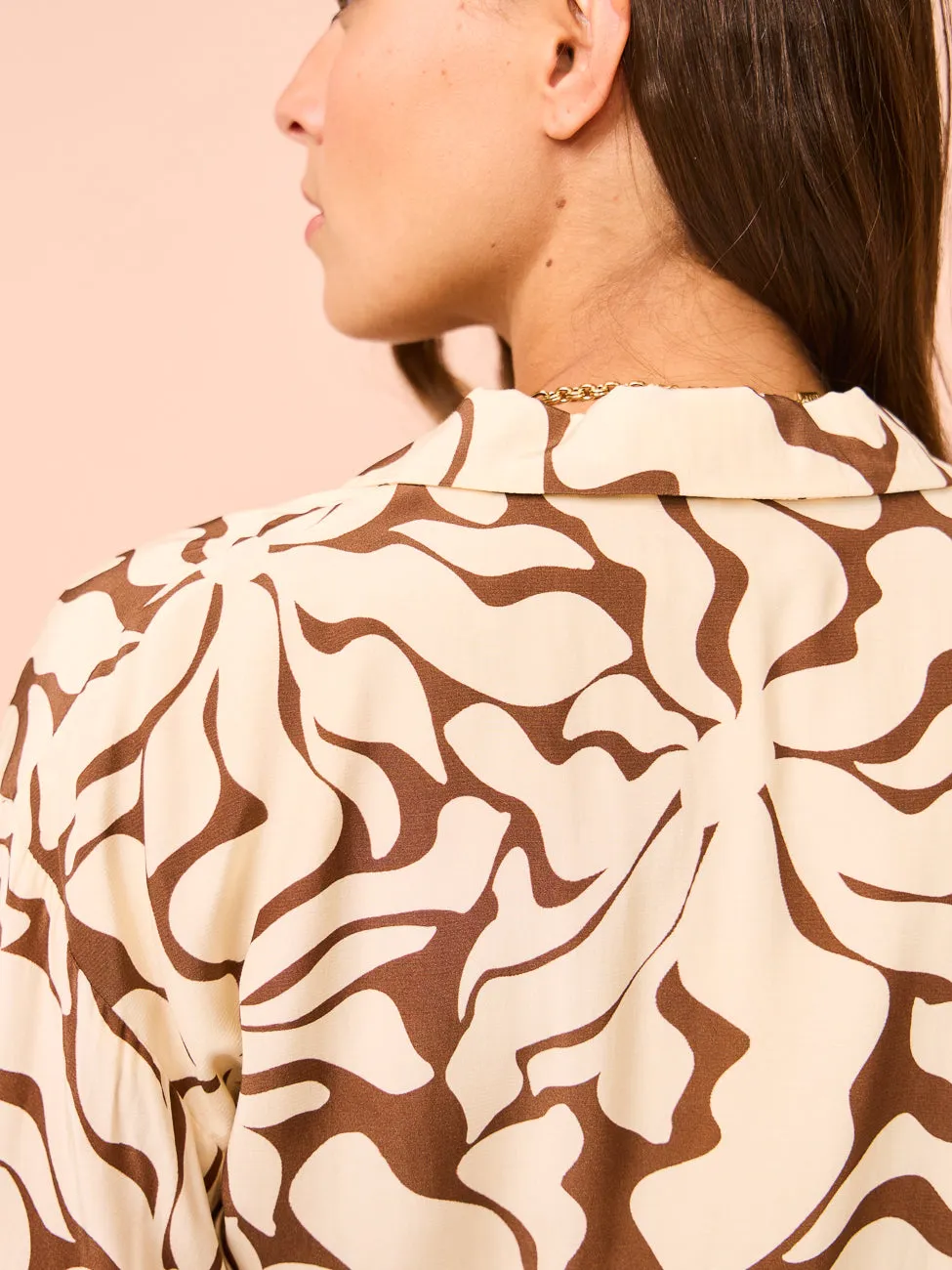 Mon Renn High Tide Mini Dress in High Tide Coffee
