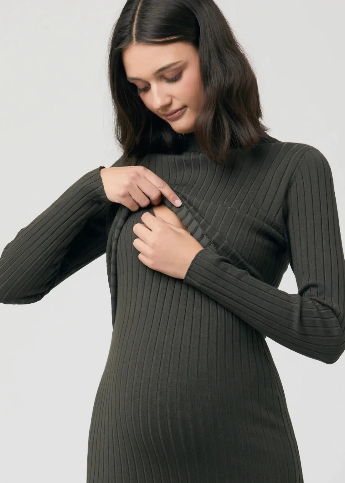 Nella Nursing Knit Dress - Ivy