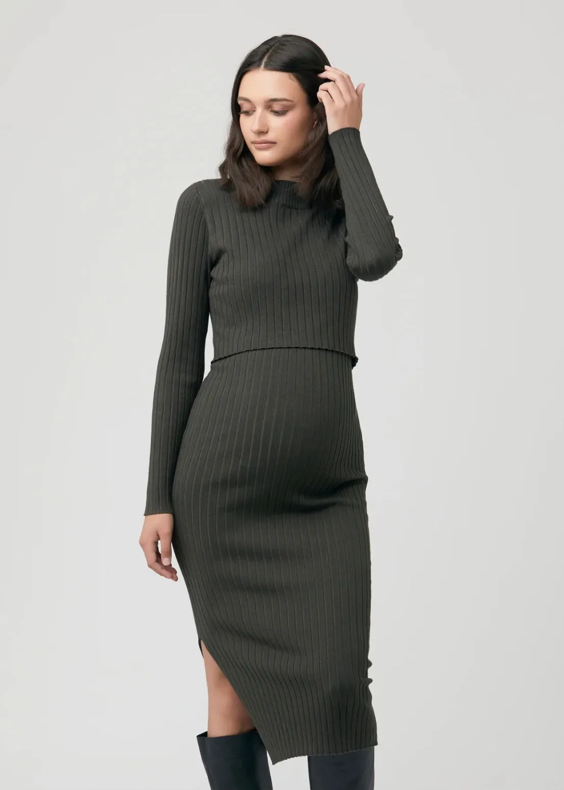 Nella Nursing Knit Dress - Ivy