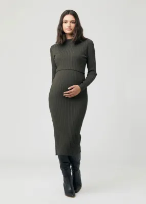 Nella Nursing Knit Dress - Ivy