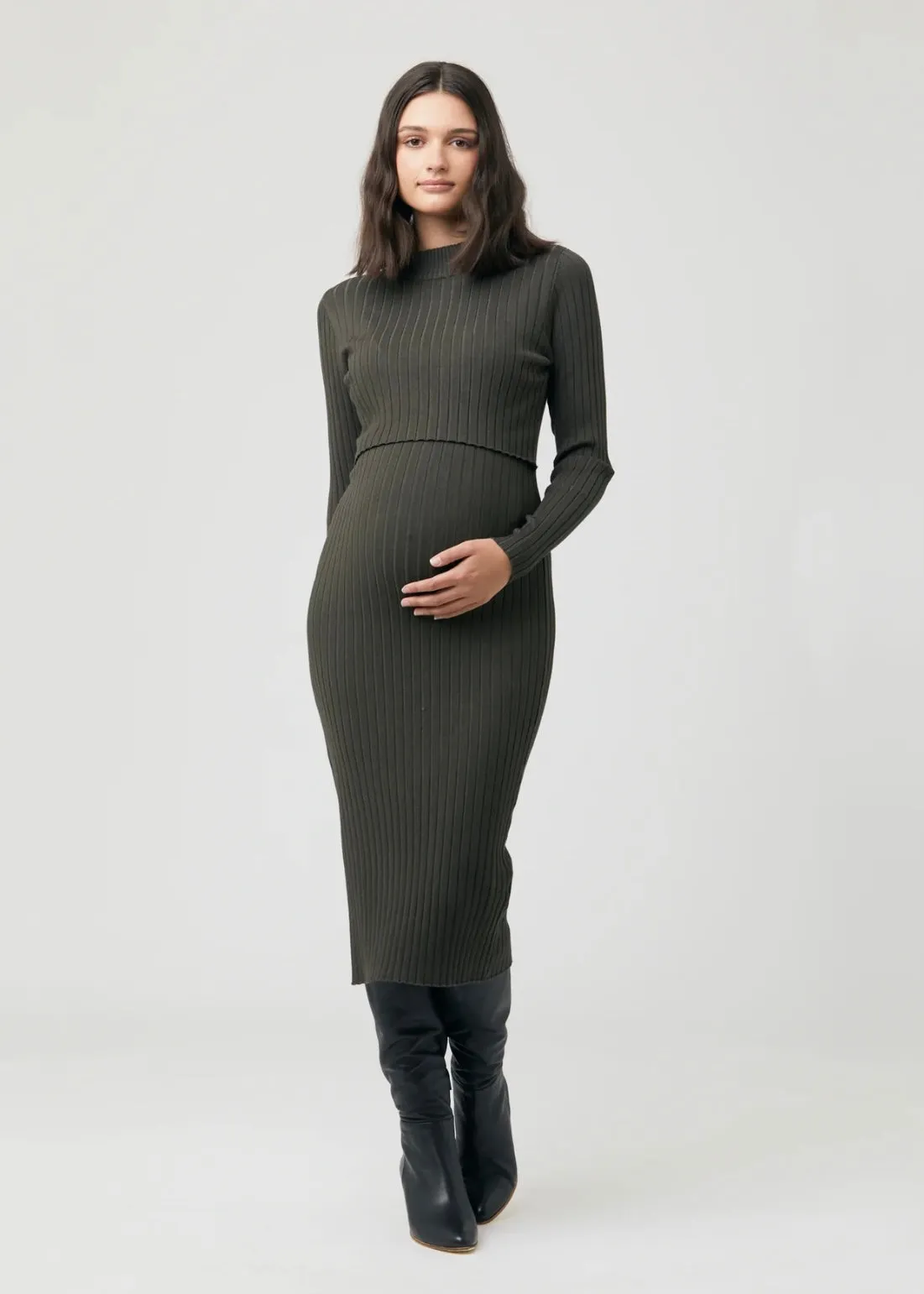 Nella Nursing Knit Dress - Ivy