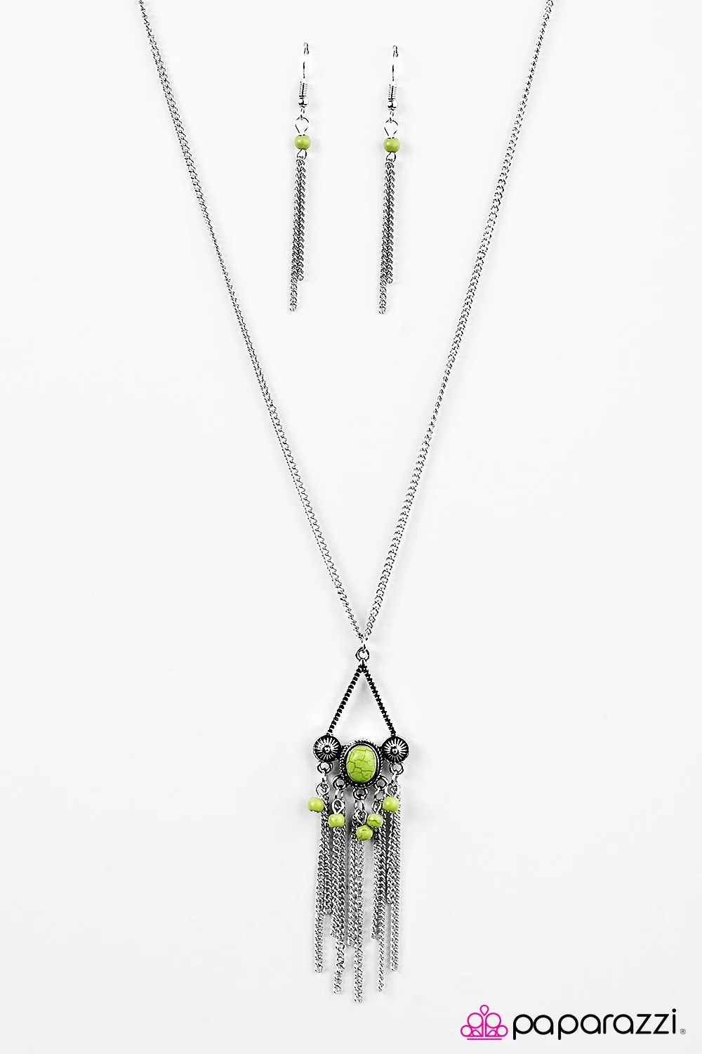 Open Door Jewelry - Be A Little Wild - Green Necklace - Paparazzi Accessories