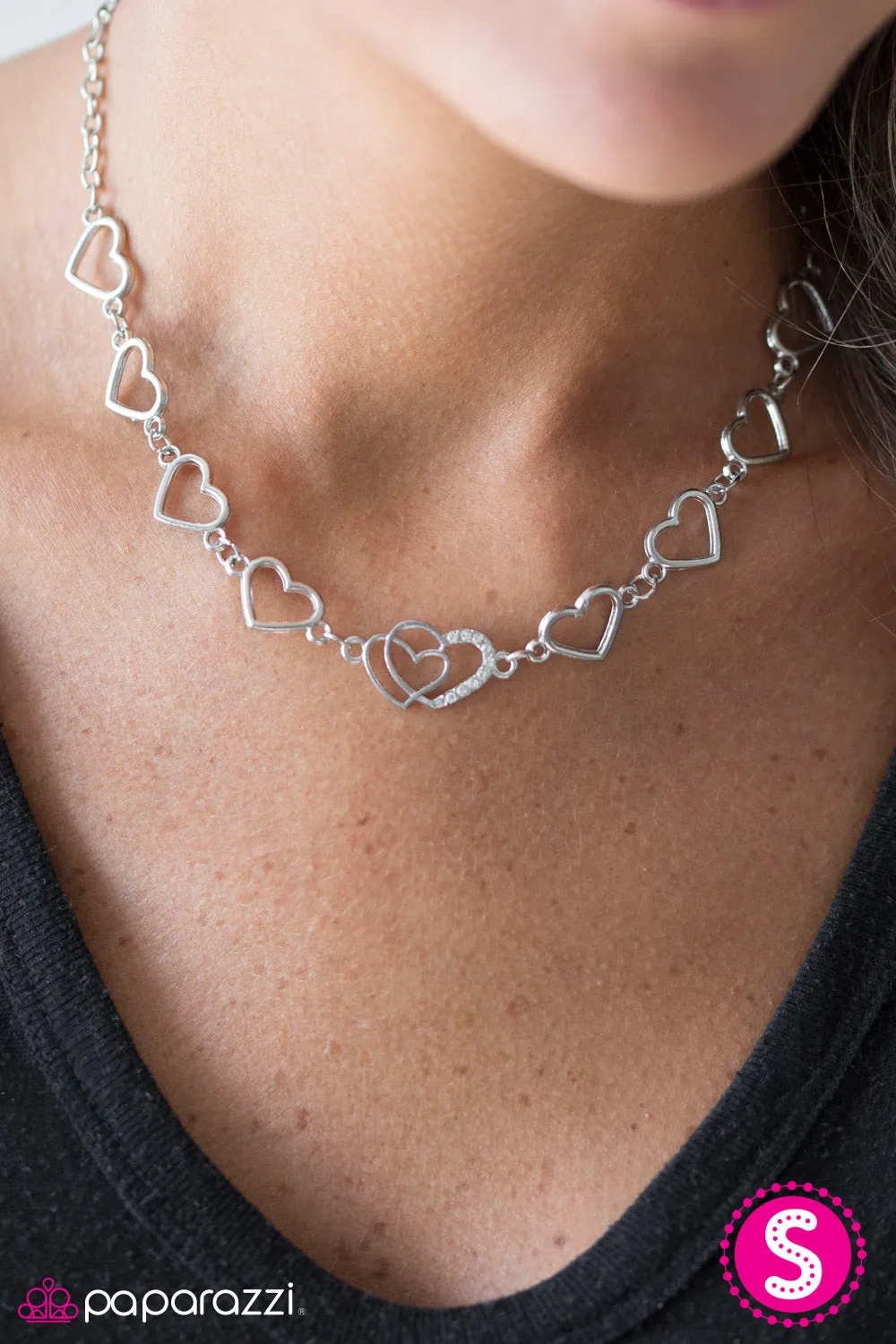 Open Door Jewelry - Dear Heart - White Necklace - Paparazzi Accessories