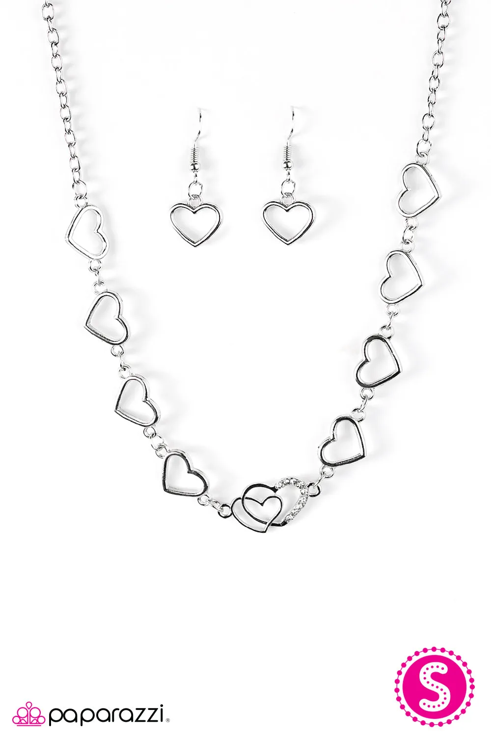 Open Door Jewelry - Dear Heart - White Necklace - Paparazzi Accessories