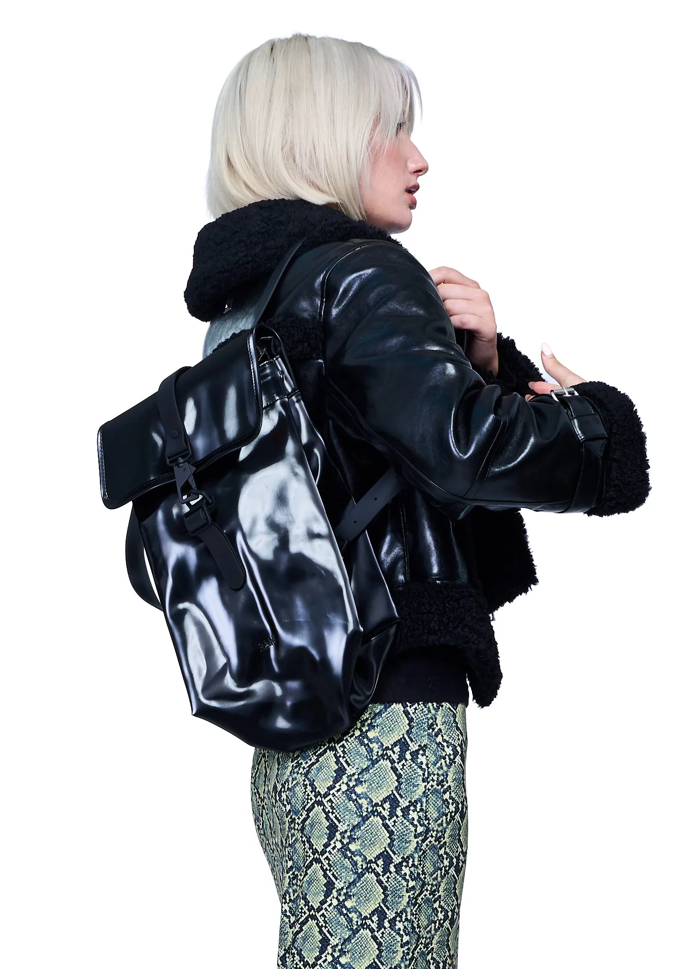 Rains Bucket Backpack W3 in Night