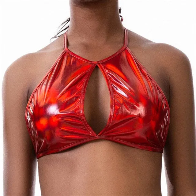 Rave Holographic Crop Top