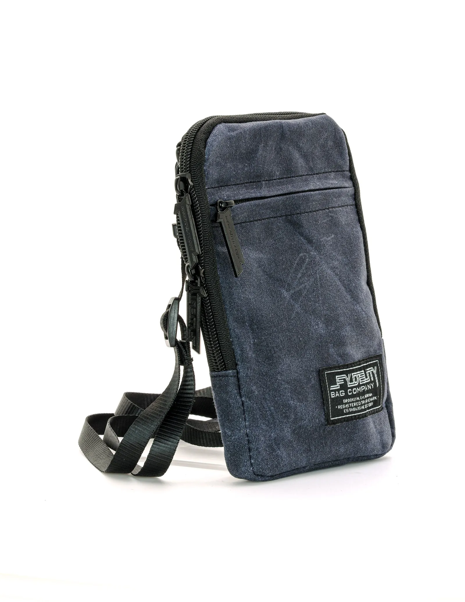 Slim Shady Bag | Crossbody | Waxed Cotton Black