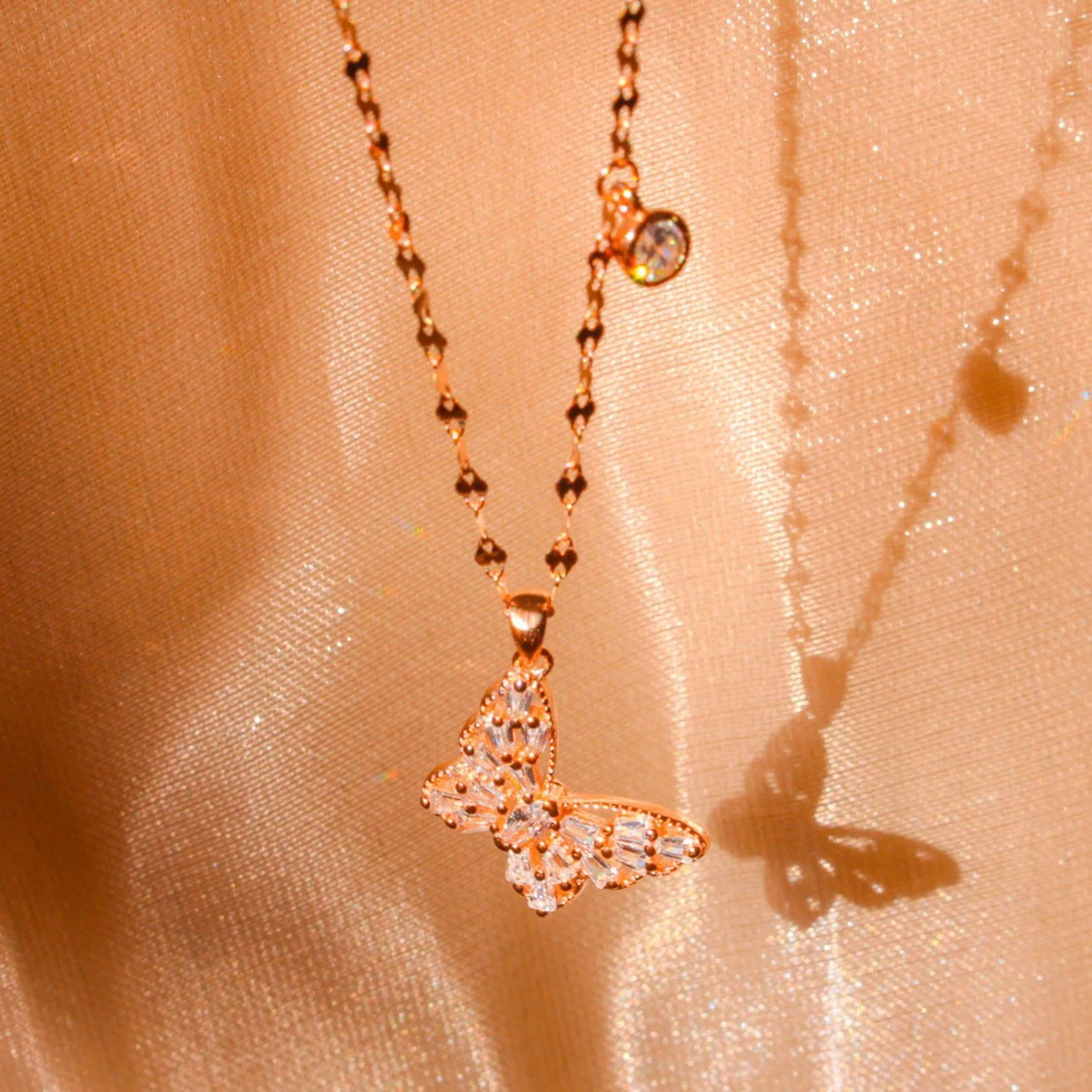 Sparkle Butterfly Necklace