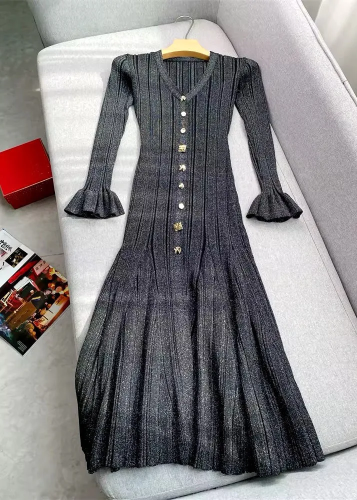 Vitalina V-Neck Knit Dress