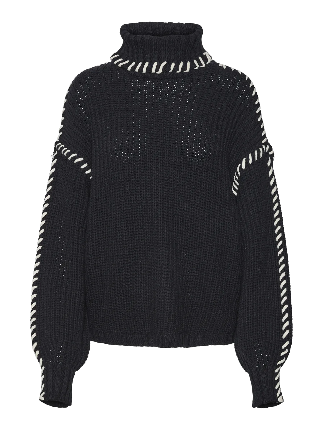 VMNEWCREAM LS ROLLNECK PULLOVER BOO