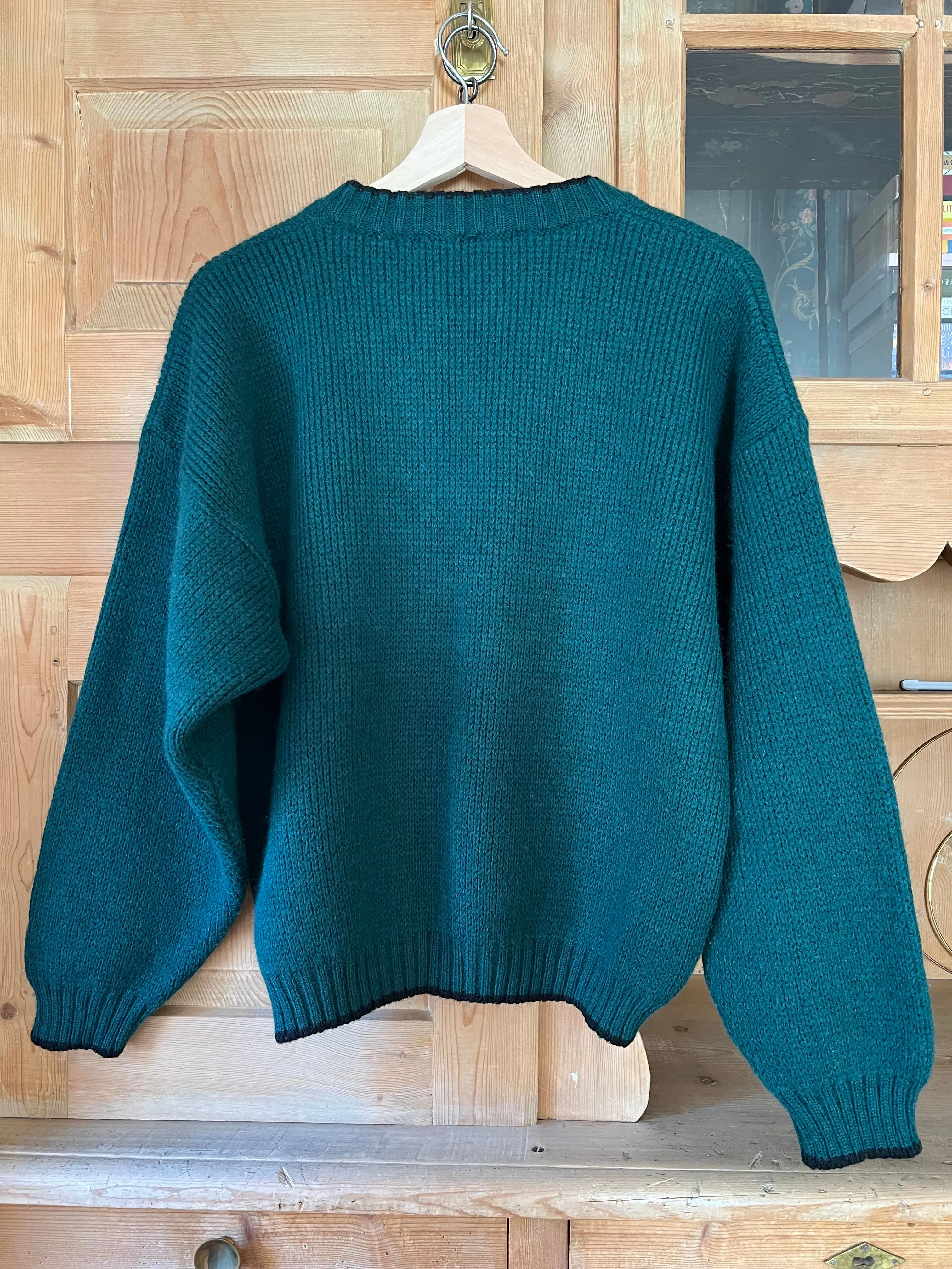 Vtg Green Jumper