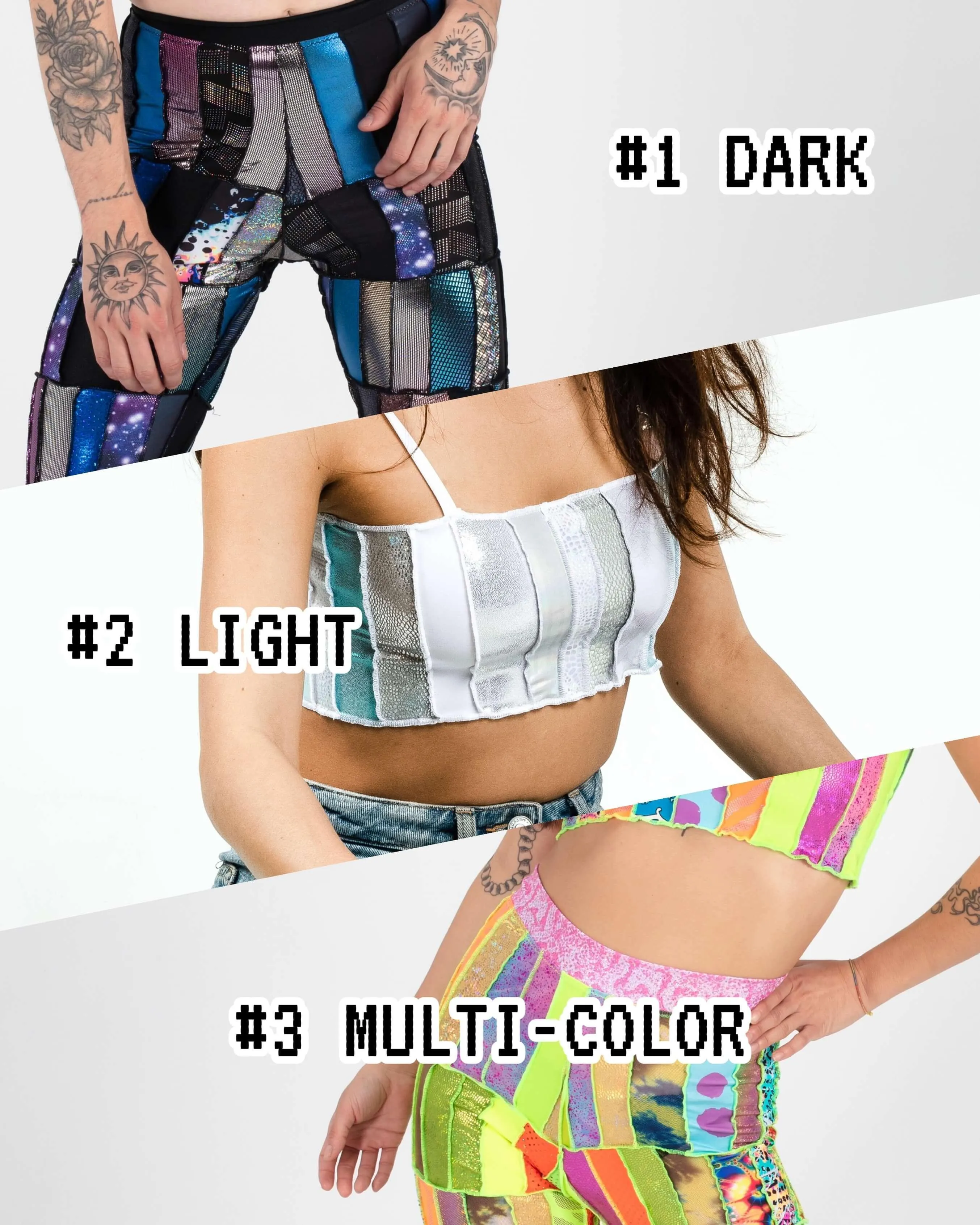 ZERO WASTE Patchwork Crop Top